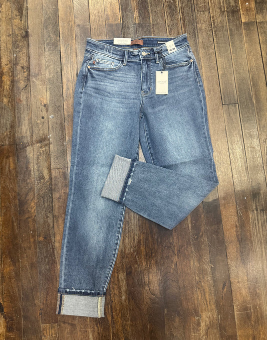 Judy Blue, Mid Rise, Boyfriend fit Jeans