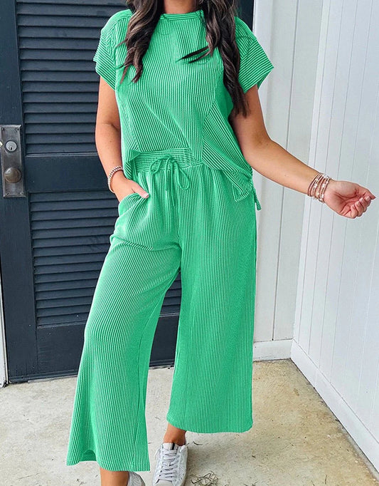 Green Corded Pant Set