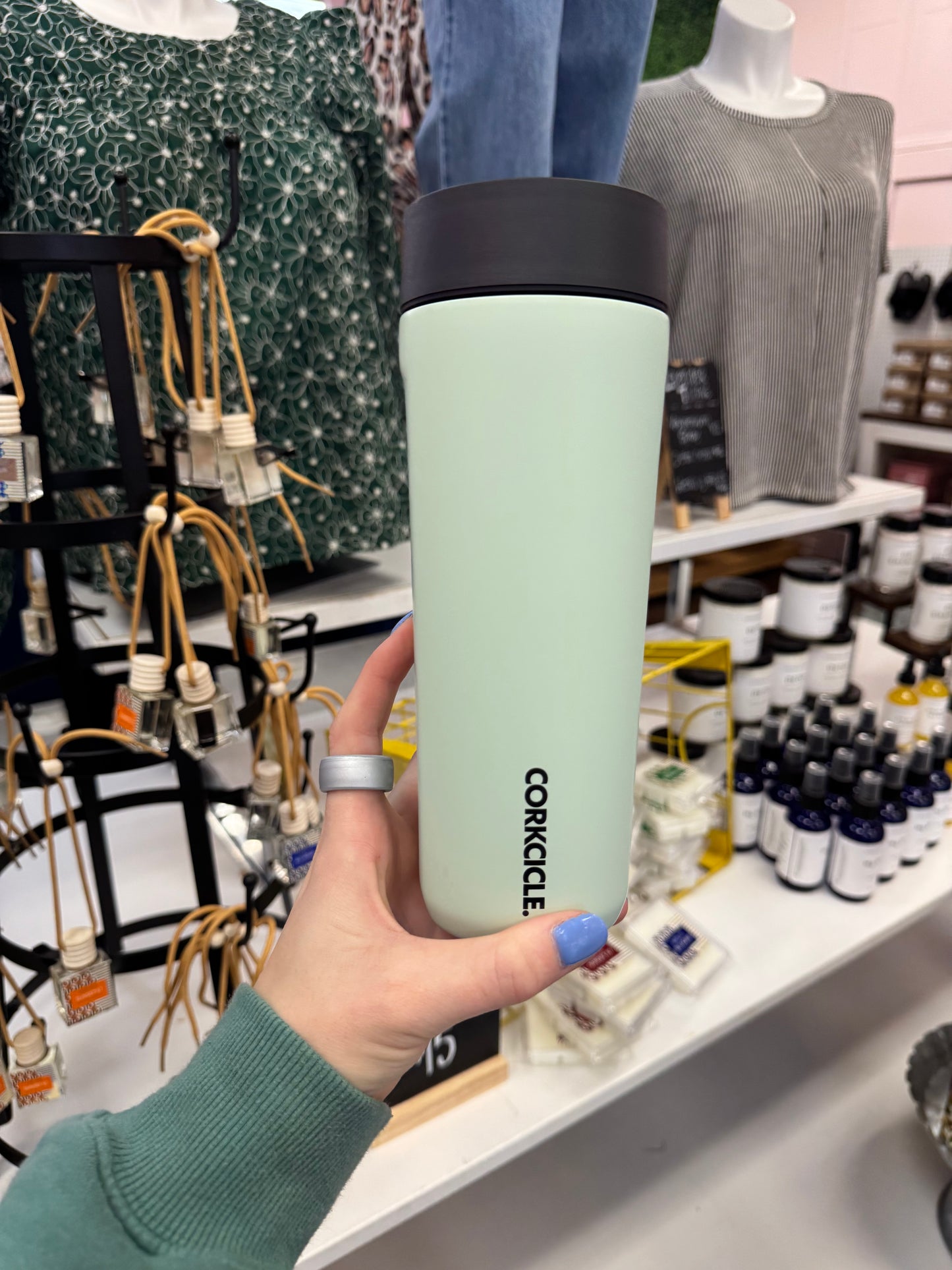 Corkcicle Commuter Cup - 17oz. - Sage Mist