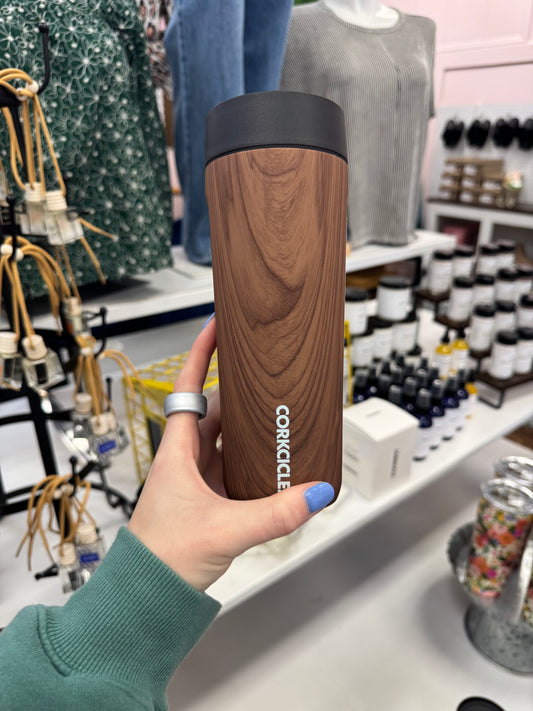 Corkcicle Commuter Cup - 17oz. Walnut Wood