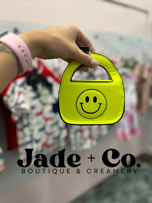 Neon Smiley Purse