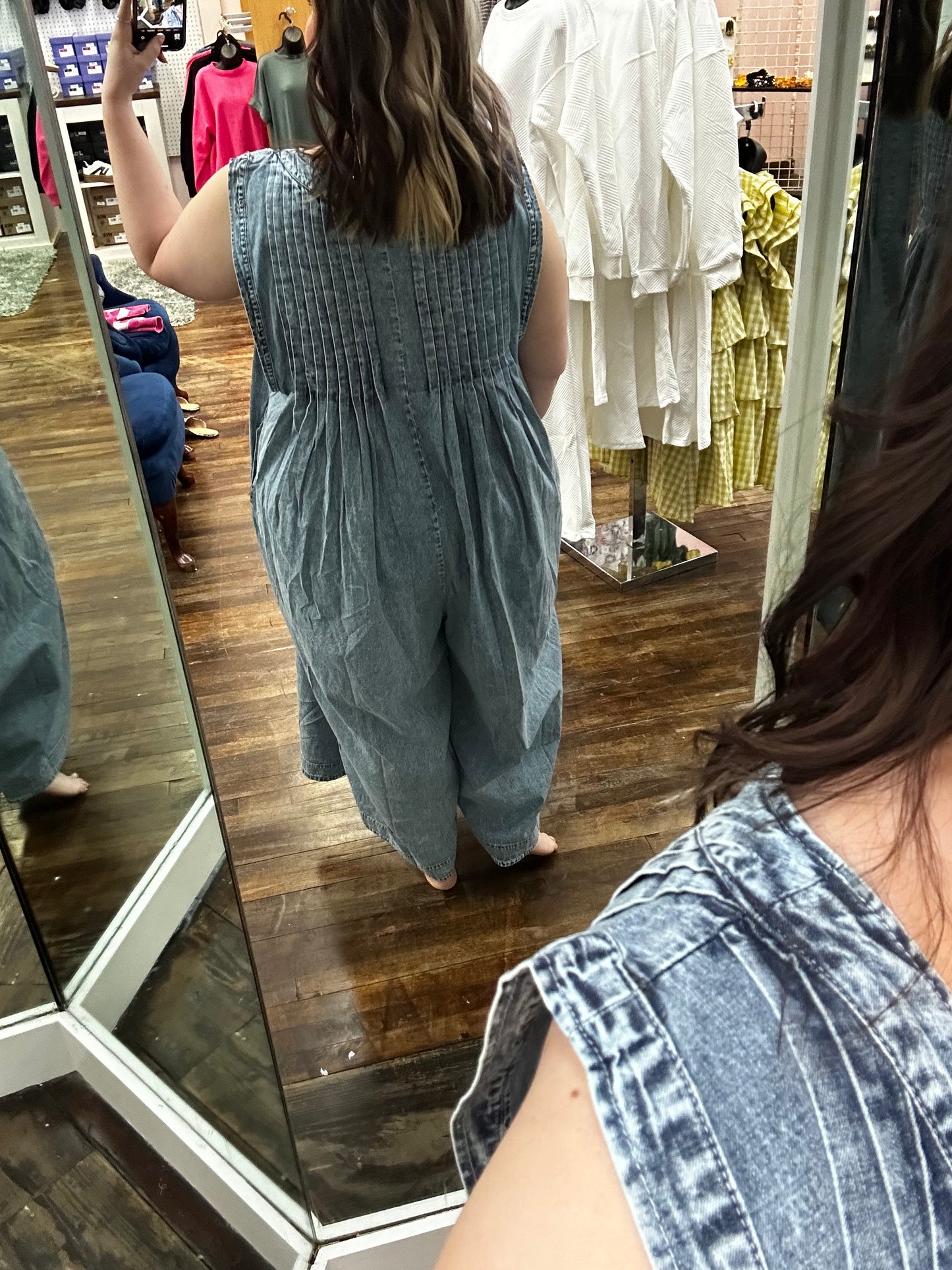 Flowy Denim Jumpsuit