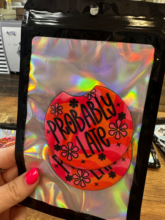 Probably Late Car Coasters