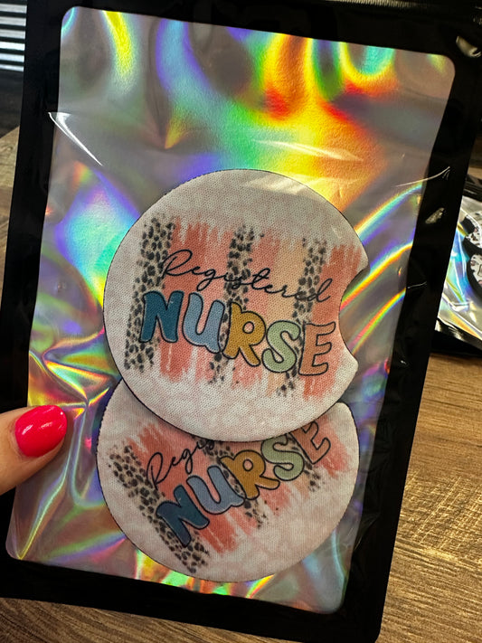 Registered Nurse Car Coasters