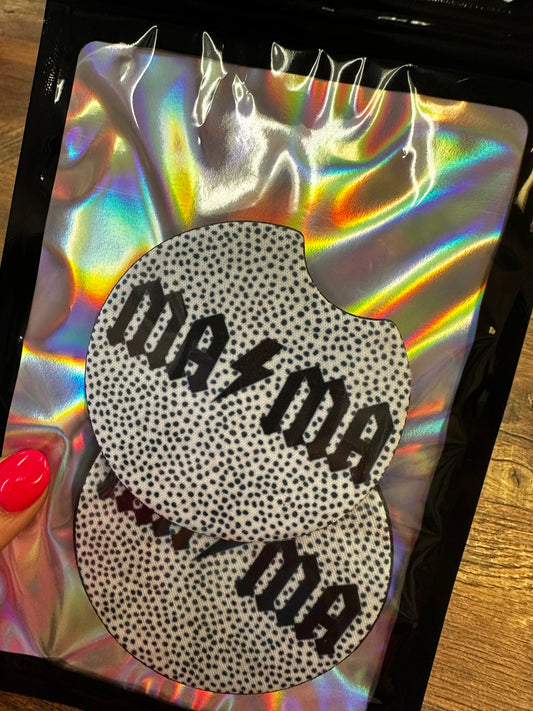 Spotted Mama Car Coasters