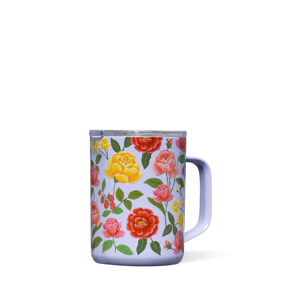 Corkcicle Travel Mug - 16oz. - Purple Roses