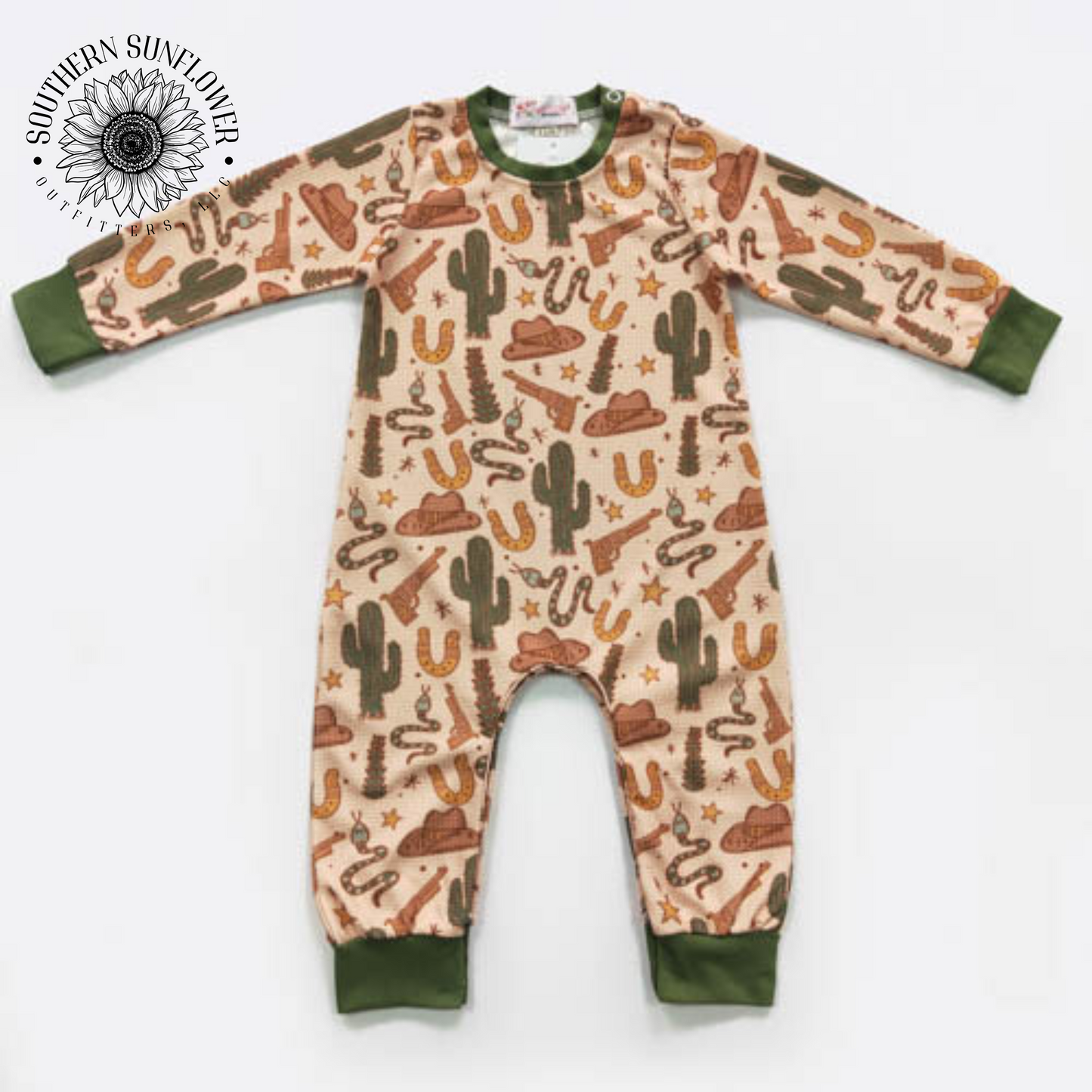 Desert West Boy Romper